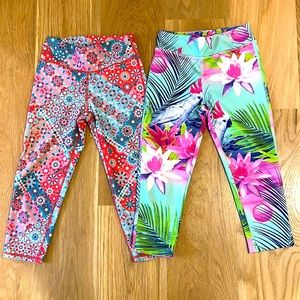 Girls GapFit Capri leggings, 2 pair